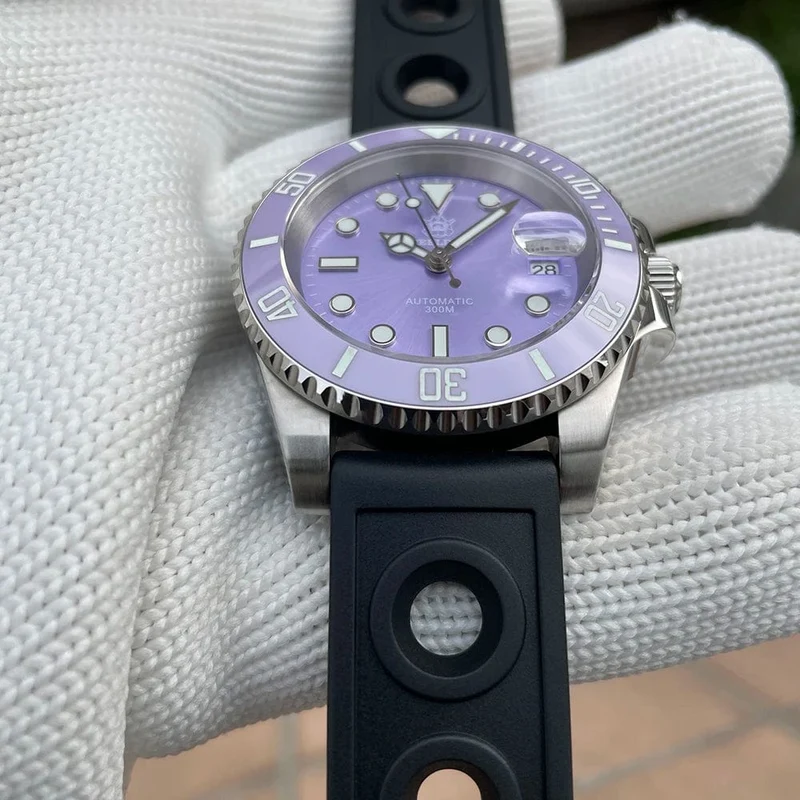 STEELDIVE Neue Farbgebung Klassische Water Ghost SD1953 Schweizer BGW9 Leuchtendes NH35-Uhrwerk 30Bar Wasserdichte mechanische Armbanduhr