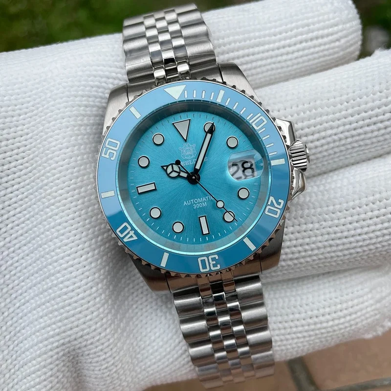 STEELDIVE Neue Farbgebung Klassische Water Ghost SD1953 Schweizer BGW9 Leuchtendes NH35-Uhrwerk 30Bar Wasserdichte mechanische Armbanduhr