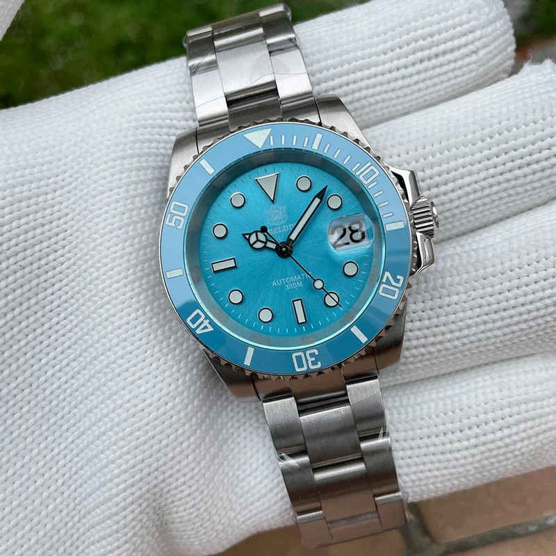 STEELDIVE Neue Farbgebung Klassische Water Ghost SD1953 Schweizer BGW9 Leuchtendes NH35-Uhrwerk 30Bar Wasserdichte mechanische Armbanduhr