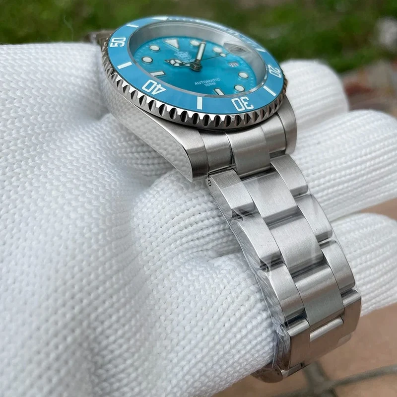 STEELDIVE Neue Farbgebung Klassische Water Ghost SD1953 Schweizer BGW9 Leuchtendes NH35-Uhrwerk 30Bar Wasserdichte mechanische Armbanduhr