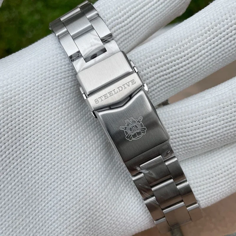 STEELDIVE Neue Farbgebung Klassische Water Ghost SD1953 Schweizer BGW9 Leuchtendes NH35-Uhrwerk 30Bar Wasserdichte mechanische Armbanduhr