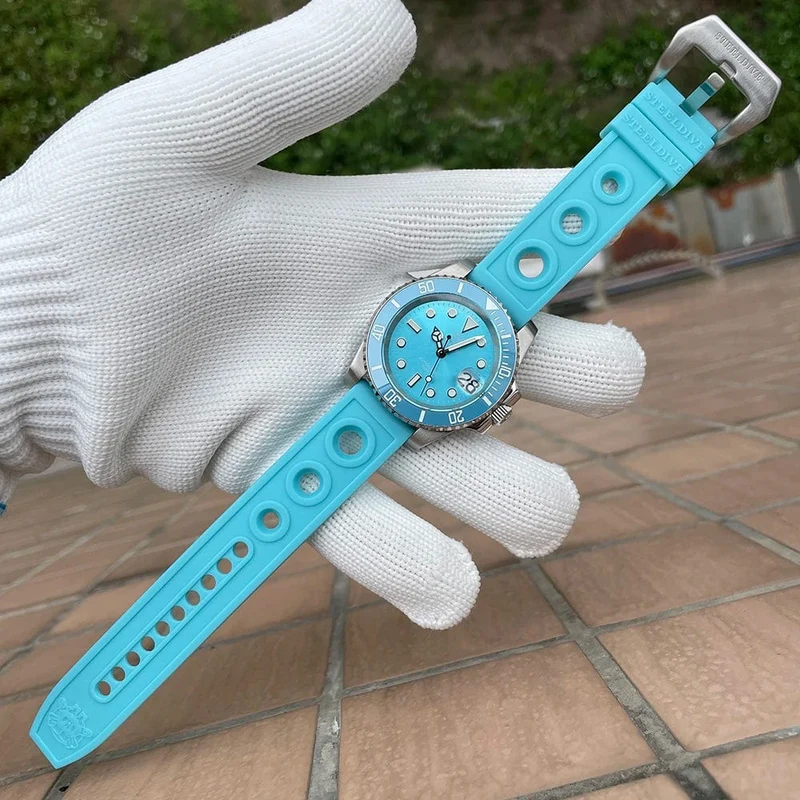 STEELDIVE Neue Farbgebung Klassische Water Ghost SD1953 Schweizer BGW9 Leuchtendes NH35-Uhrwerk 30Bar Wasserdichte mechanische Armbanduhr
