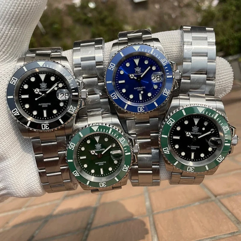 STEELDIVE Neue Farbgebung Klassische Water Ghost SD1953 Schweizer BGW9 Leuchtendes NH35-Uhrwerk 30Bar Wasserdichte mechanische Armbanduhr