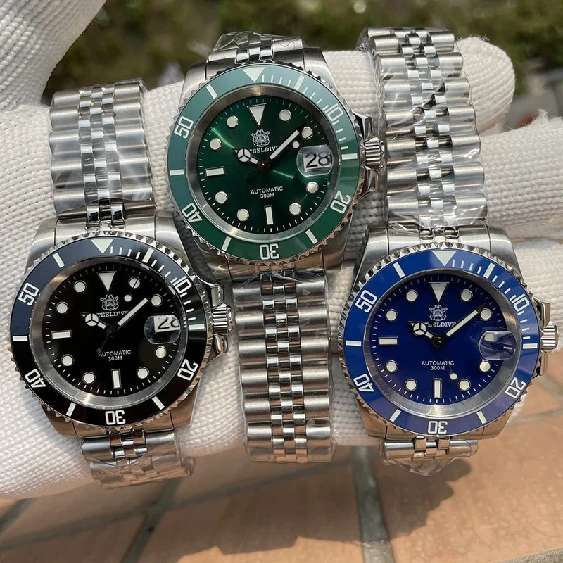 STEELDIVE Neue Farbgebung Klassische Water Ghost SD1953 Schweizer BGW9 Leuchtendes NH35-Uhrwerk 30Bar Wasserdichte mechanische Armbanduhr