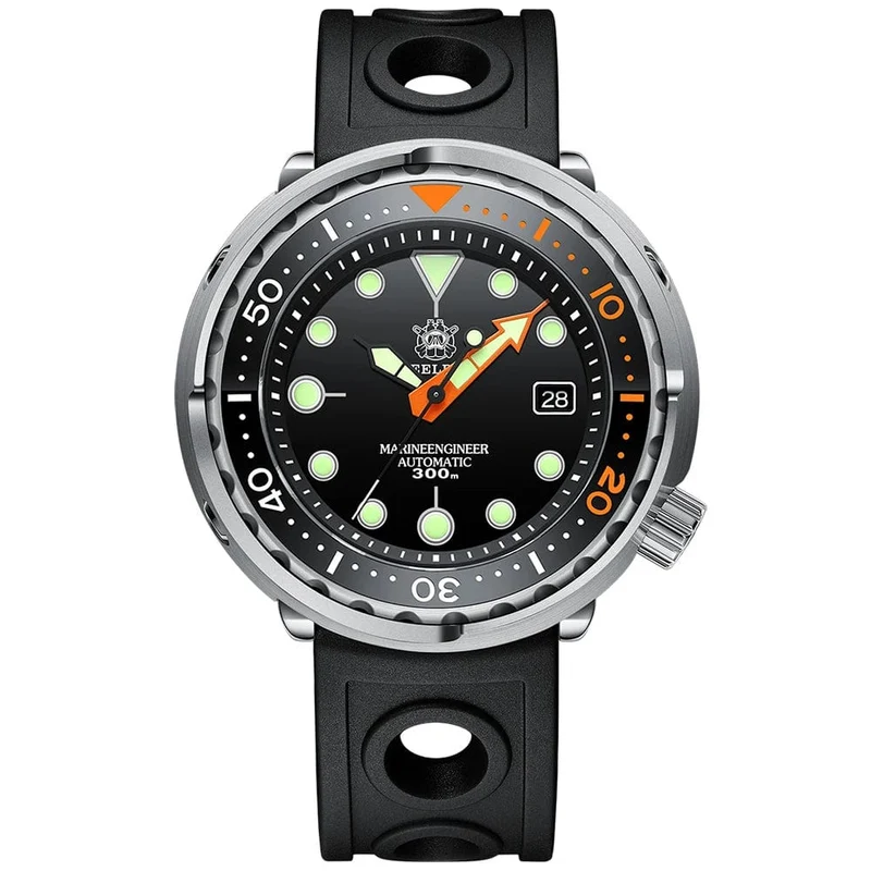 STEELDIVE SD1975C Klassische mechanische Uhr für Männer, mehrfarbig, leuchtend, 30 Bar, wasserdicht, NH35-Uhrwerk, Taucher-Thunfisch-Saphirspiegel