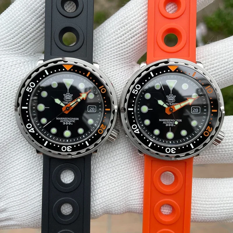 STEELDIVE SD1975C Klassische mechanische Uhr für Männer, mehrfarbig, leuchtend, 30 Bar, wasserdicht, NH35-Uhrwerk, Taucher-Thunfisch-Saphirspiegel