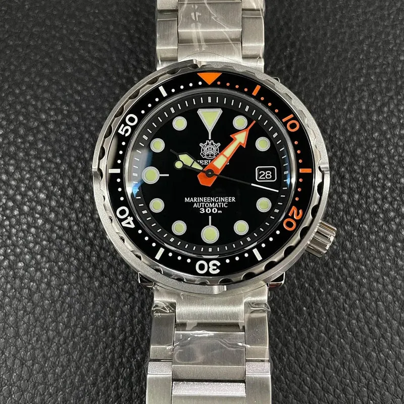 STEELDIVE SD1975C Klassische mechanische Uhr für Männer, mehrfarbig, leuchtend, 30 Bar, wasserdicht, NH35-Uhrwerk, Taucher-Thunfisch-Saphirspiegel