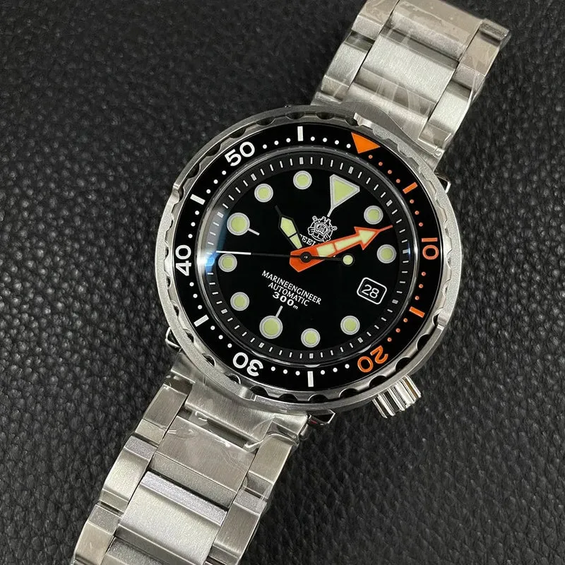 STEELDIVE SD1975C Klassische mechanische Uhr für Männer, mehrfarbig, leuchtend, 30 Bar, wasserdicht, NH35-Uhrwerk, Taucher-Thunfisch-Saphirspiegel