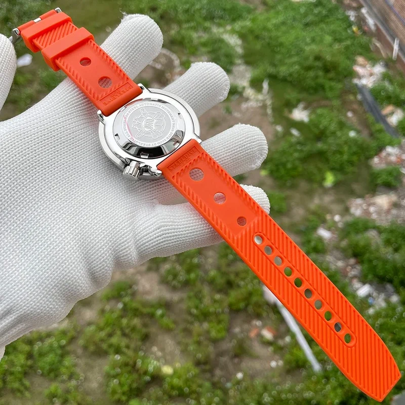 STEELDIVE SD1975C Klassische mechanische Uhr für Männer, mehrfarbig, leuchtend, 30 Bar, wasserdicht, NH35-Uhrwerk, Taucher-Thunfisch-Saphirspiegel