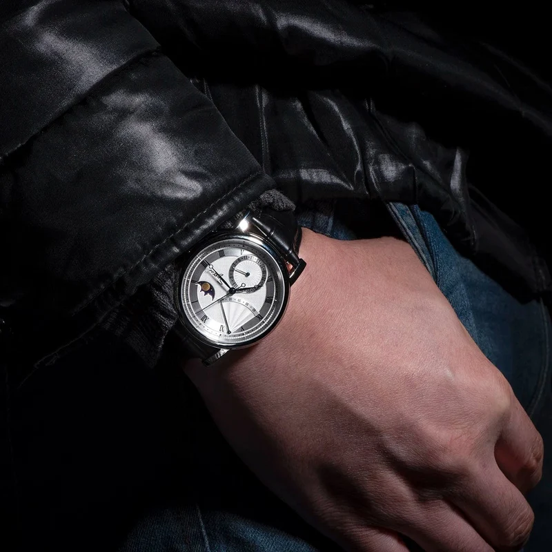 2023 Sugess Herrenuhr, automatisch, mechanisch, Mondphase, Armbanduhr, Gangreserve, Saphir, wasserdicht, Tianjin-Uhrwerk
