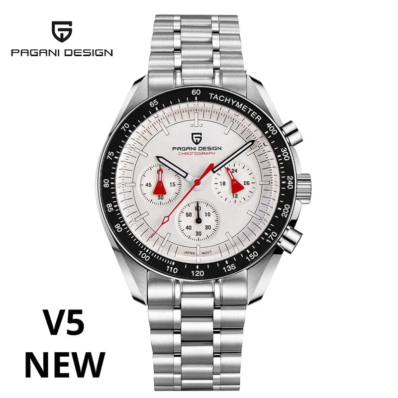 PAGANI DESIGN 2024 Neue Herrenuhren Top-Luxus-Quarzuhr für Männer Auto Date Speed ​​Chronograph AR Saphirspiegel Armbanduhr