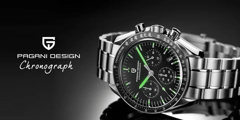 PAGANI DESIGN 2024 Neue Herrenuhren Top-Luxus-Quarzuhr für Männer Auto Date Speed ​​Chronograph AR Saphirspiegel Armbanduhr