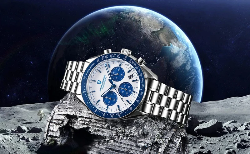 PAGANI DESIGN 2024 Neue Herrenuhren Top-Luxus-Quarzuhr für Männer Auto Date Speed ​​Chronograph AR Saphirspiegel Armbanduhr