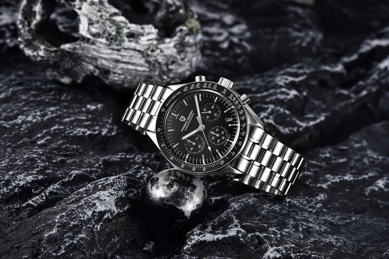 PAGANI DESIGN 2024 Neue Herrenuhren Top-Luxus-Quarzuhr für Männer Auto Date Speed ​​Chronograph AR Saphirspiegel Armbanduhr