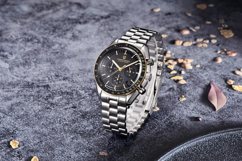 PAGANI DESIGN 2024 Neue Herrenuhren Top-Luxus-Quarzuhr für Männer Auto Date Speed ​​Chronograph AR Saphirspiegel Armbanduhr