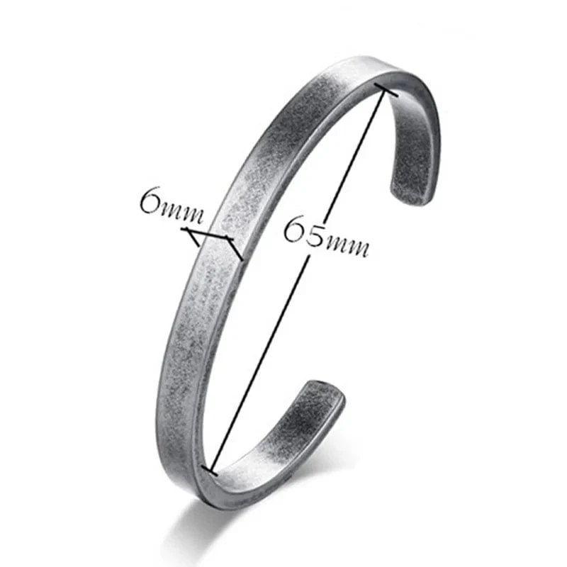 Vnox Vintage Edelstahl Armreif für Männer Frauen Mobius Twisted Manschette Armband Unisex Casual Pulseira Herren Schmuck