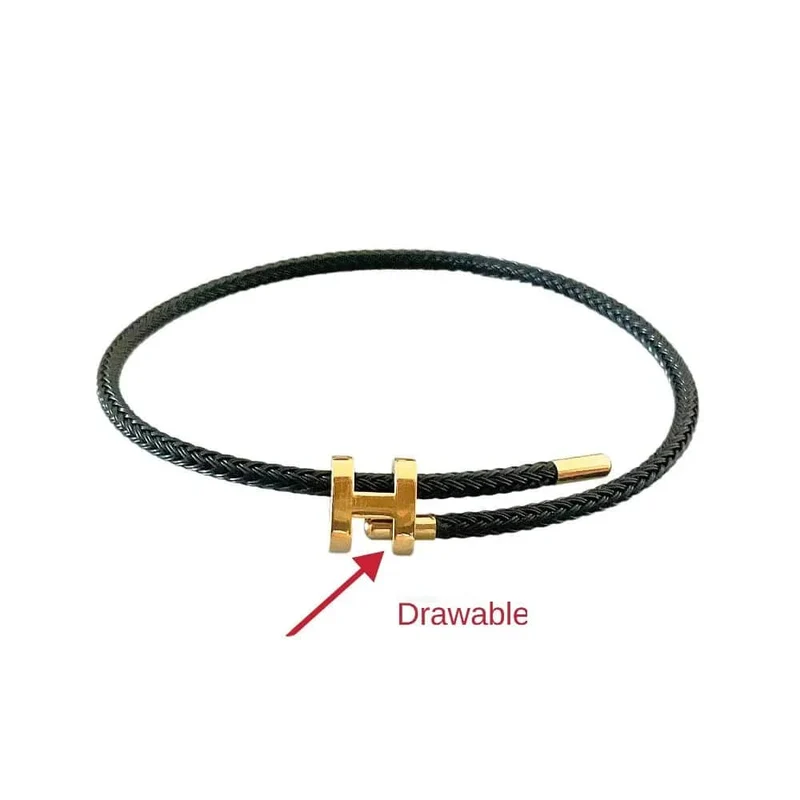 Multicolor Armband Mode Kein Verblassen Wasserdichte Draht Seil Edelstahl DIY Handgewebte Armband Paar