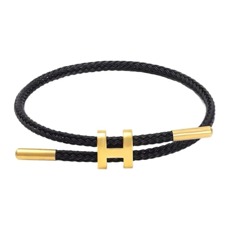Multicolor Armband Mode Kein Verblassen Wasserdichte Draht Seil Edelstahl DIY Handgewebte Armband Paar