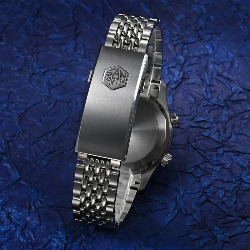 San Martin 39mm Leyenda Taucheruhr NH35 Automatisches mechanisches Uhrwerk AR Saphir Leuchtend Wasserdicht 200m Uhren SN0141W