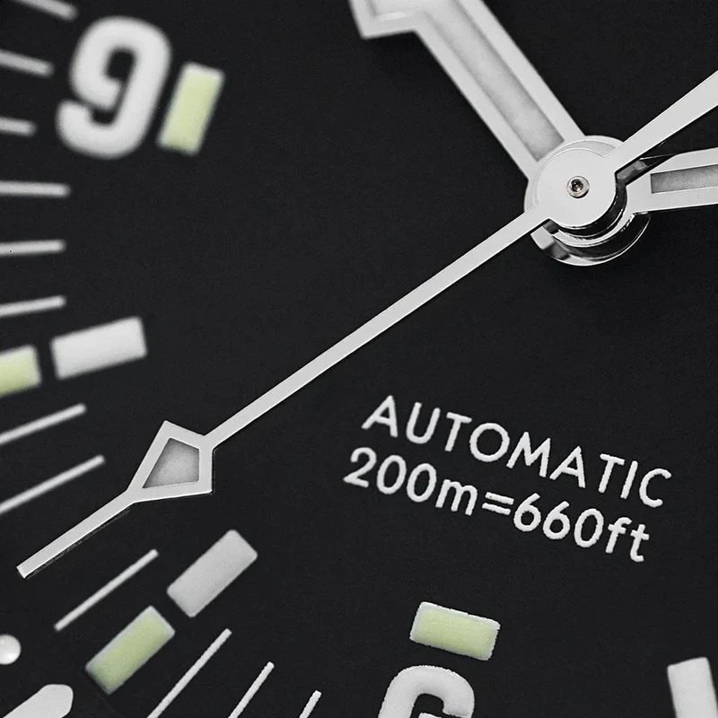San Martin 39mm Leyenda Taucheruhr NH35 Automatisches mechanisches Uhrwerk AR Saphir Leuchtend Wasserdicht 200m Uhren SN0141W