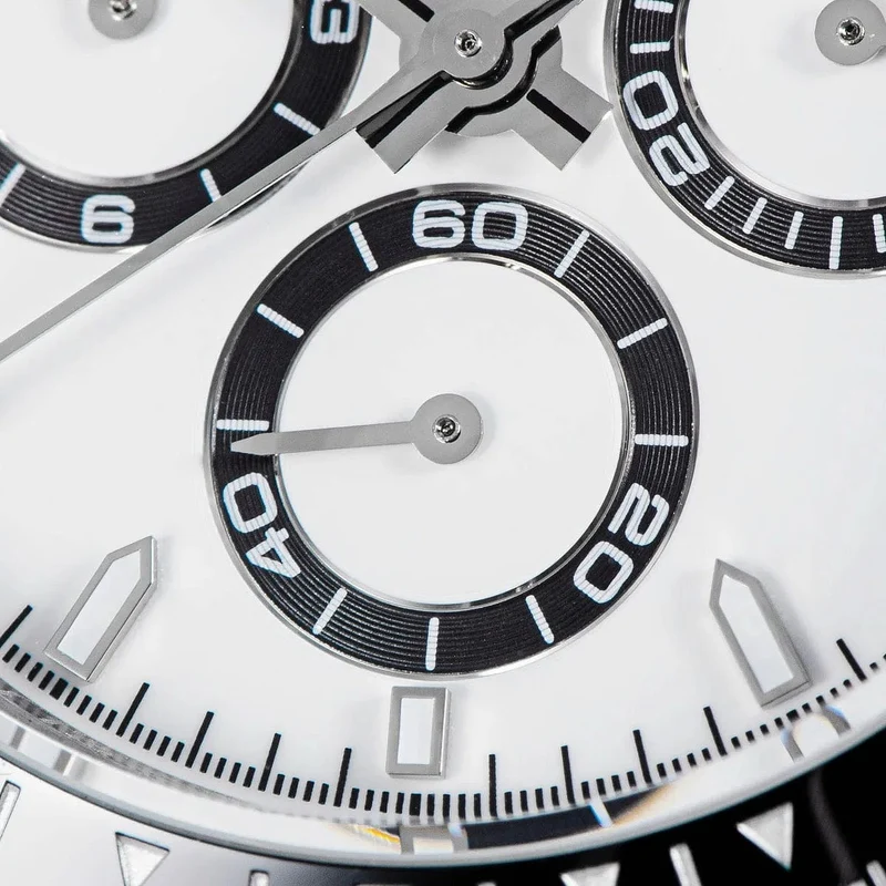 Sugess Panda Chronograph Uhrwerk Automatische Mechanische Chronograph Armbanduhr Wasserdicht Tauchen Männer Uhren Keramik Lünette Tona