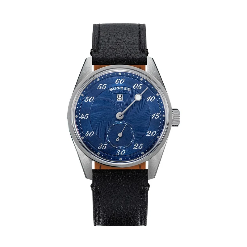 Sugess Herren-Armbanduhr, automatisch, mechanisch, ST1721-Uhrwerk, leuchtend, schlicht, modisch, wasserdicht, Glas, S451, Neu