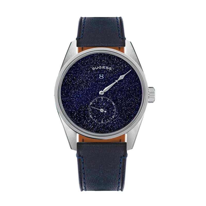 Sugess Herren-Armbanduhr, automatisch, mechanisch, ST1721-Uhrwerk, leuchtend, schlicht, modisch, wasserdicht, Glas, S451, Neu
