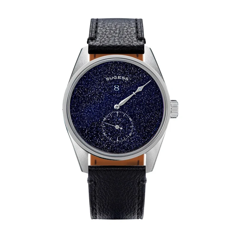 Sugess Herren-Armbanduhr, automatisch, mechanisch, ST1721-Uhrwerk, leuchtend, schlicht, modisch, wasserdicht, Glas, S451, Neu
