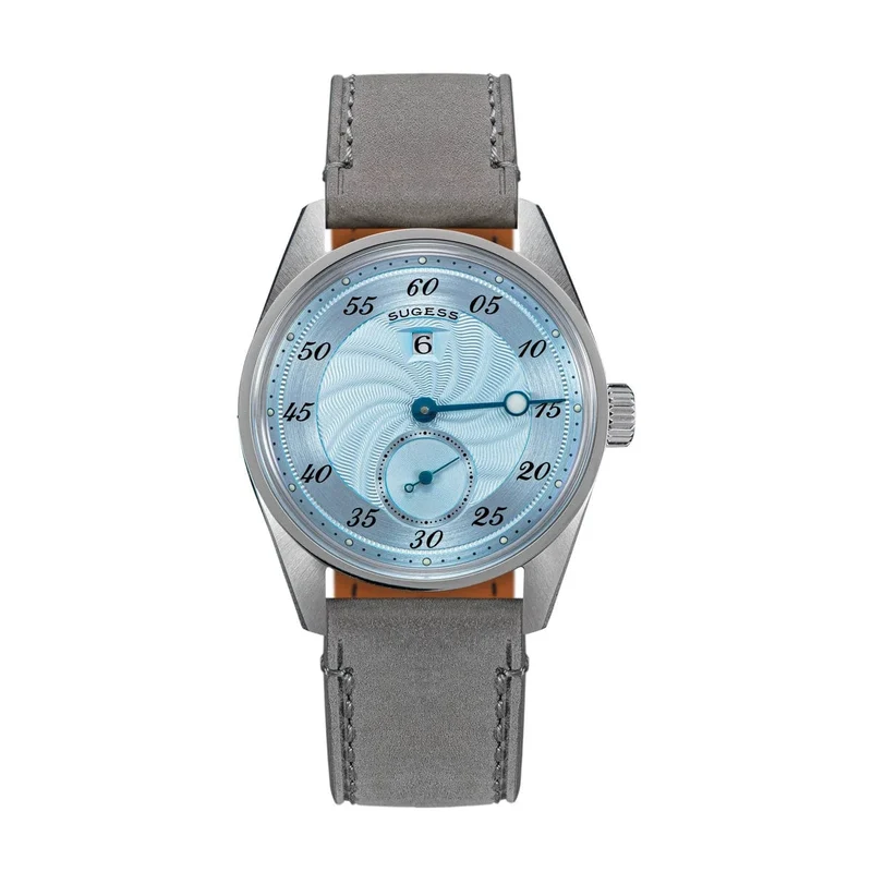 Sugess Herren-Armbanduhr, automatisch, mechanisch, ST1721-Uhrwerk, leuchtend, schlicht, modisch, wasserdicht, Glas, S451, Neu