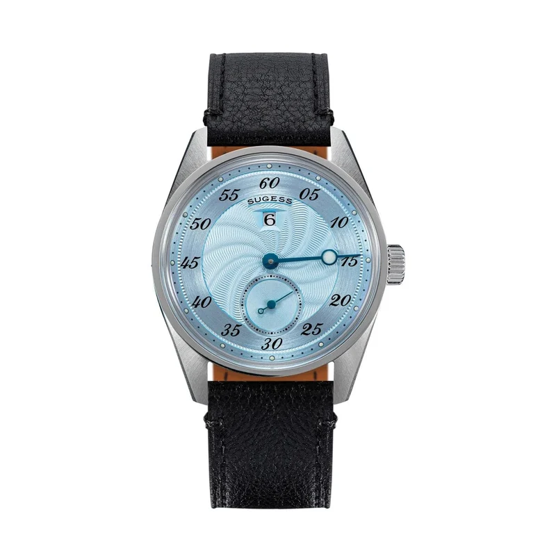 Sugess Herren-Armbanduhr, automatisch, mechanisch, ST1721-Uhrwerk, leuchtend, schlicht, modisch, wasserdicht, Glas, S451, Neu