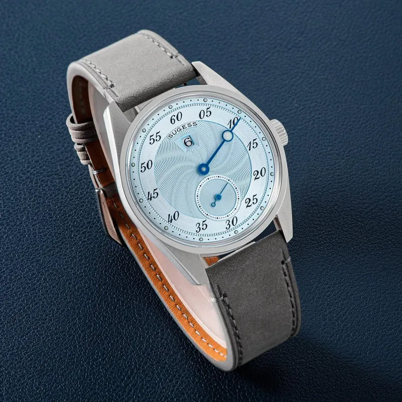 Sugess Herren-Armbanduhr, automatisch, mechanisch, ST1721-Uhrwerk, leuchtend, schlicht, modisch, wasserdicht, Glas, S451, Neu