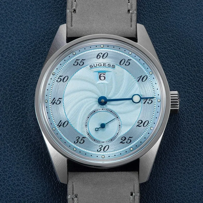 Sugess Herren-Armbanduhr, automatisch, mechanisch, ST1721-Uhrwerk, leuchtend, schlicht, modisch, wasserdicht, Glas, S451, Neu