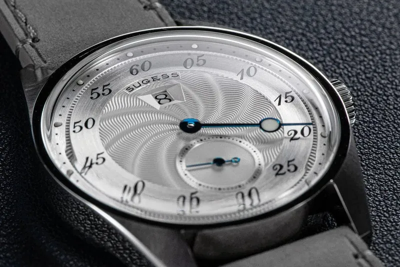 Sugess Herren-Armbanduhr, automatisch, mechanisch, ST1721-Uhrwerk, leuchtend, schlicht, modisch, wasserdicht, Glas, S451, Neu