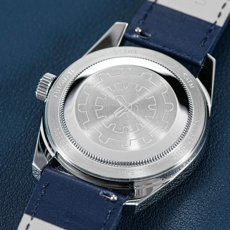 Sugess Herren-Armbanduhr, automatisch, mechanisch, ST1721-Uhrwerk, leuchtend, schlicht, modisch, wasserdicht, Glas, S451, Neu