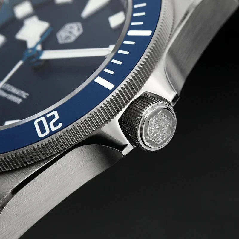 San Martin SN0121T Titan-Taucheruhr NH35 Automatikwerk Uhren Grade2 Titan 120 Click Wasserdicht 300m Armbanduhr