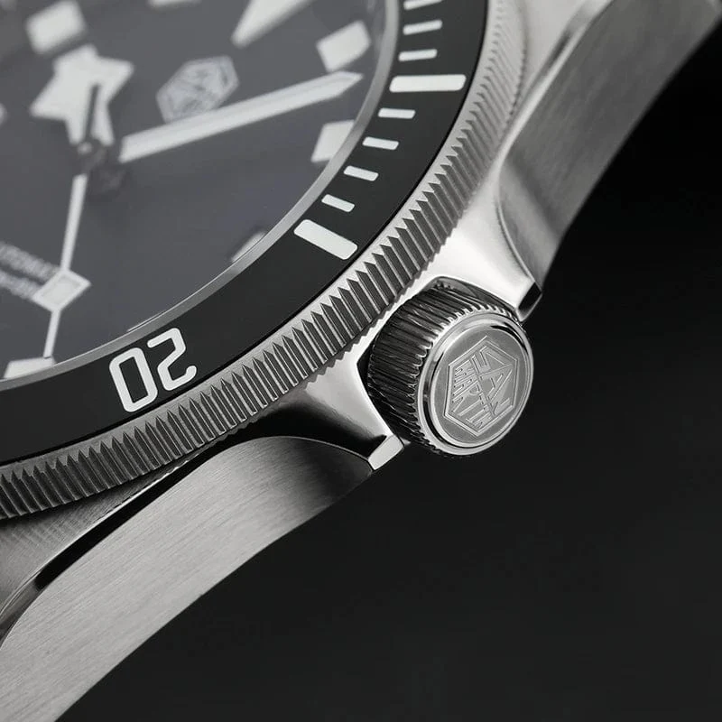 San Martin SN0121T Titan-Taucheruhr NH35 Automatikwerk Uhren Grade2 Titan 120 Click Wasserdicht 300m Armbanduhr