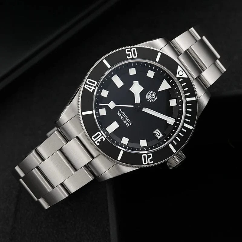 San Martin SN0121T Titan-Taucheruhr NH35 Automatikwerk Uhren Grade2 Titan 120 Click Wasserdicht 300m Armbanduhr