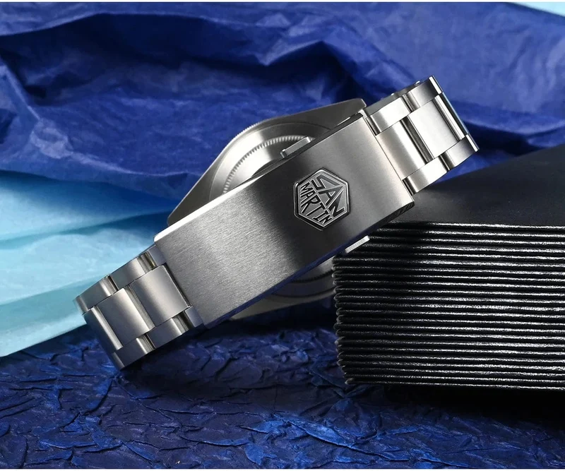 San Martin SN0121T Titan-Taucheruhr NH35 Automatikwerk Uhren Grade2 Titan 120 Click Wasserdicht 300m Armbanduhr