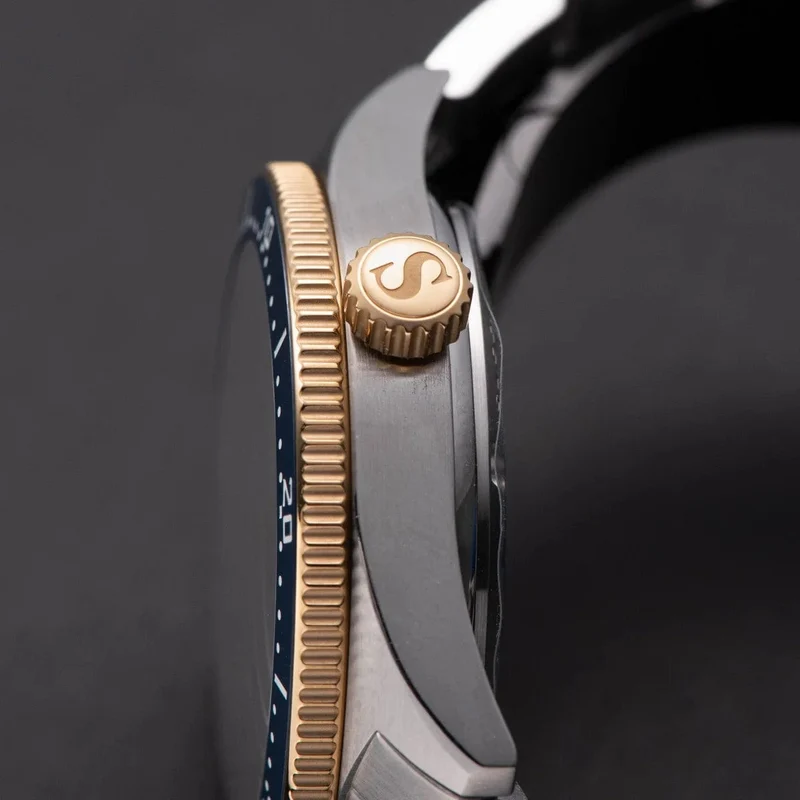 S434 Taucheruhr Herren Automatik NH35A Uhrwerk BGW9 Leuchtende mechanische Armbanduhren 20ATM wasserdicht Saphir Faltschließe