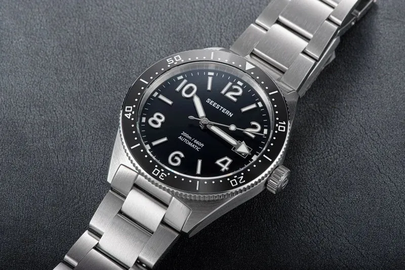 S434 Taucheruhr Herren Automatik NH35A Uhrwerk BGW9 Leuchtende mechanische Armbanduhren 20ATM wasserdicht Saphir Faltschließe