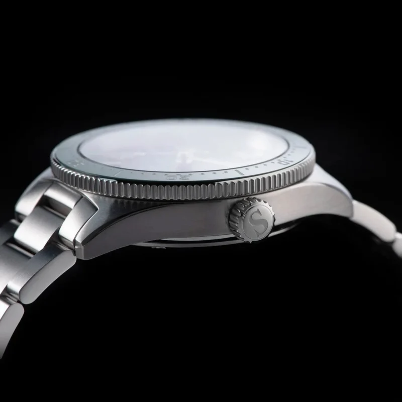 S434 Taucheruhr Herren Automatik NH35A Uhrwerk BGW9 Leuchtende mechanische Armbanduhren 20ATM wasserdicht Saphir Faltschließe
