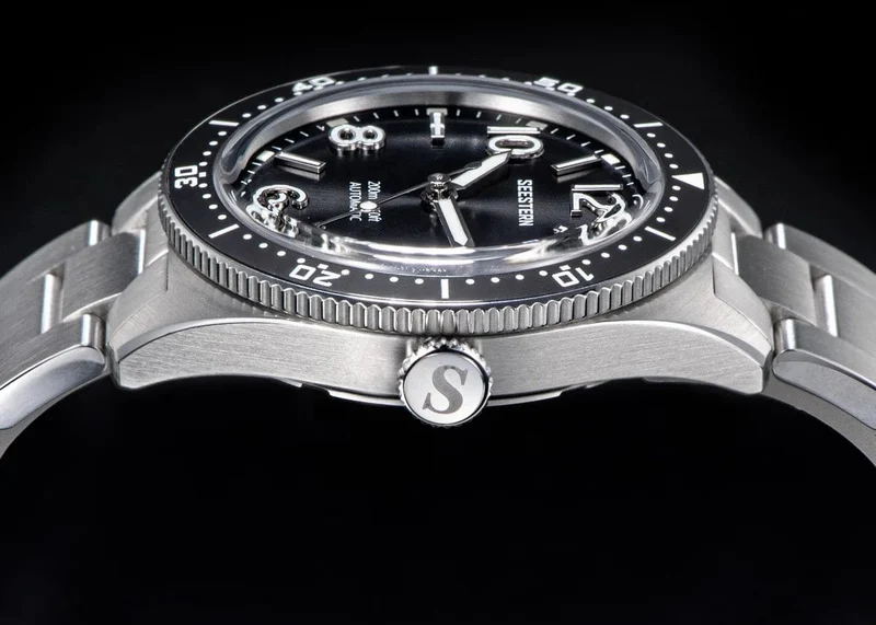 S434 Taucheruhr Herren Automatik NH35A Uhrwerk BGW9 Leuchtende mechanische Armbanduhren 20ATM wasserdicht Saphir Faltschließe
