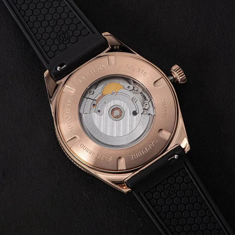 S434 Taucheruhr Herren Automatik NH35A Uhrwerk BGW9 Leuchtende mechanische Armbanduhren 20ATM wasserdicht Saphir Faltschließe