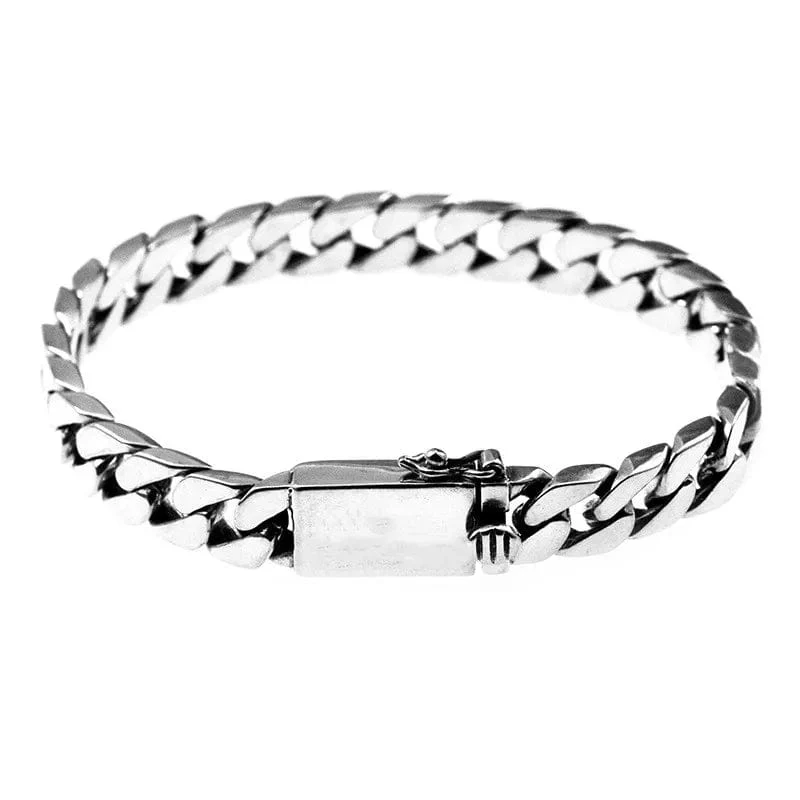 Geflochtenes zweireihiges Metallarmband aus Edelstahl, geeignet für Männer und Mädchen, personalisierter Hip-Hop-Rock-Party-Punk-Schmuck