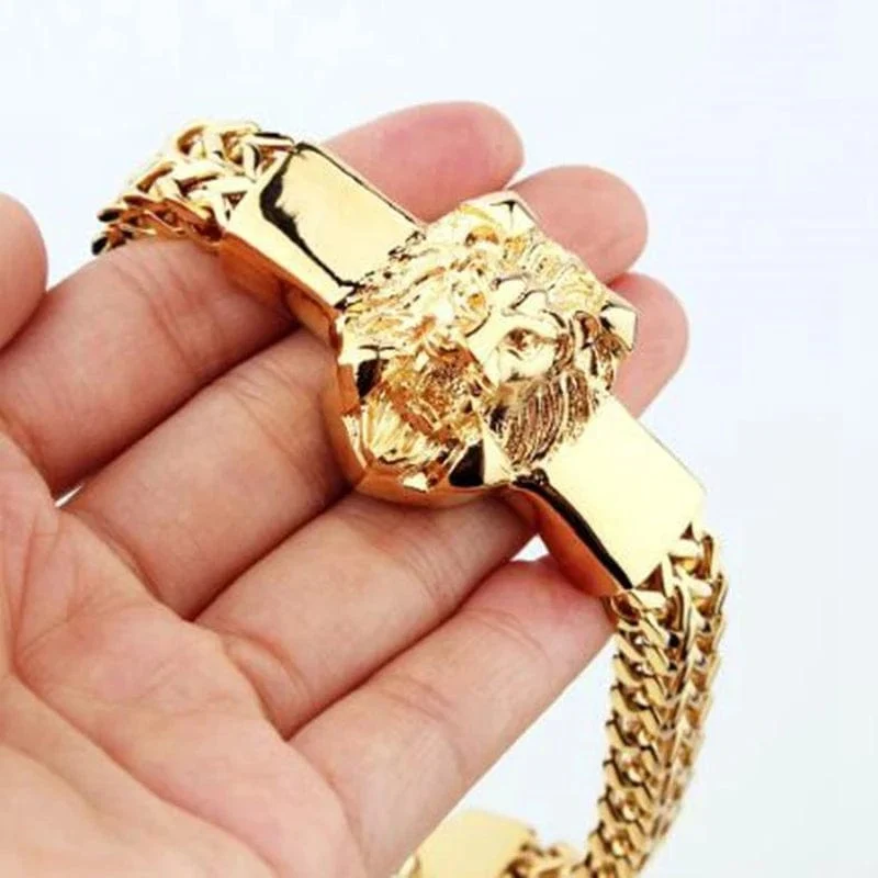 Geflochtenes zweireihiges Metallarmband aus Edelstahl, geeignet für Männer und Mädchen, personalisierter Hip-Hop-Rock-Party-Punk-Schmuck
