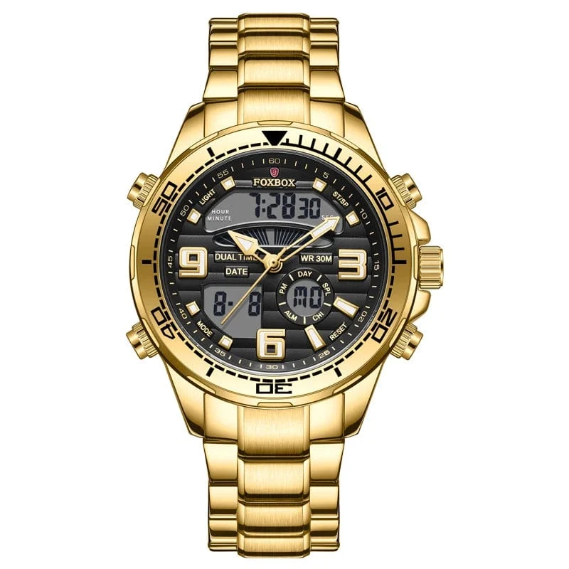 2024 LIGE Marke Foxbox Digitale Herrenuhren Top Luxus Sport Quarz Armbanduhr Für Männer Alle Stahl Militärische Wasserdichte Uhr + Box