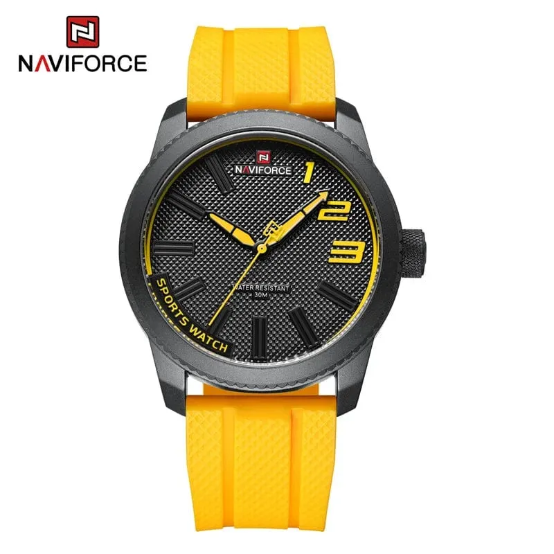 NAVIFORCE Top Luxus Marke Quarzuhr Männer Silikon Band Militär Uhren 30ATM Wasserdichte Armbanduhr Relogio Masculino 2022