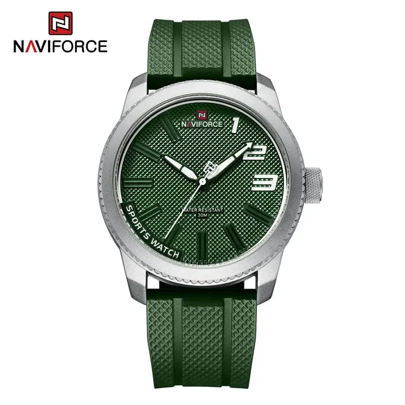 NAVIFORCE Top Luxus Marke Quarzuhr Männer Silikon Band Militär Uhren 30ATM Wasserdichte Armbanduhr Relogio Masculino 2022