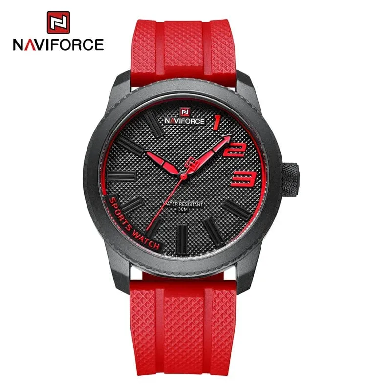 NAVIFORCE Top Luxus Marke Quarzuhr Männer Silikon Band Militär Uhren 30ATM Wasserdichte Armbanduhr Relogio Masculino 2022