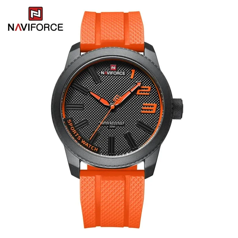 NAVIFORCE Top Luxus Marke Quarzuhr Männer Silikon Band Militär Uhren 30ATM Wasserdichte Armbanduhr Relogio Masculino 2022